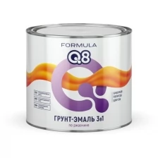 Грунт-эмаль по ржавчине Formula Q8 3 в 1, матовая, 0,9 кг, желтая