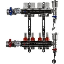 Коллекторная группа Tim (KA004) 1" ВР, 4 отвода 3/4"
