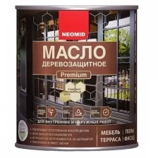 Неомид Масло деревозащитное Premium (2 л) Серый жемчуг