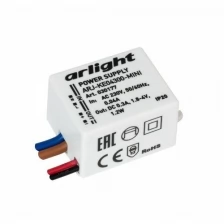 Блок питания ARJ-KE04300-MINI (1.2W, 300mA) (Arlight, IP20 Пластик, 5 лет)