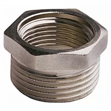 Футорка GENERAL FITTINGS никелированная латунь, 1/2″ х 3/8″