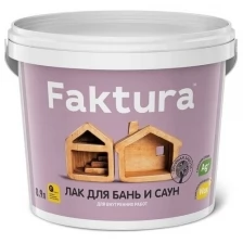 Лак для бань и саун FAKTURA, 0,9л