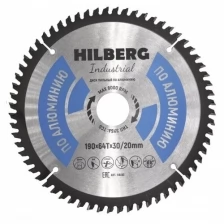 Диск пильный по алюминию HILBERG Industrial HA190 190x30/20mm 64 зуба