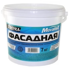 Movatex Краска водоэмульсионная Stroyka фасадная 1кг Т31722 .