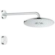 Верхний душ Grohe Rainshower SmartConnect 310 круглый, с душевым кронштейном 422мм, 2 режима струи, хром 26640000