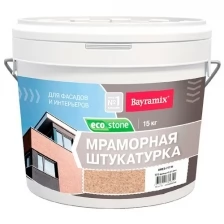 Штукатурка декоративная Bayramix EcoStone 775, акриловая, мраморная, 15 кг