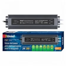 Uniel Блок питания Uniel 24V 200W IP67 8,3A UET-VAF-200B67 24V IP67 UL-00007580