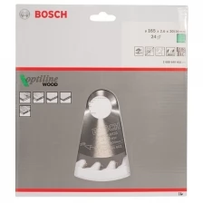 Диск пильный по дереву BOSCH 165х30х24T Optiline