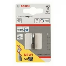 Бита Bosch для ударных гайковёртов 25 мм HEX5 (2608522049)