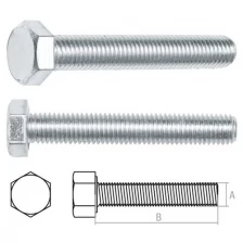 Болт М10х30 мм шестигр., цинк, кл.пр. 5.8, DIN 933 (20 кг) STARFIX (SM-17483-20)