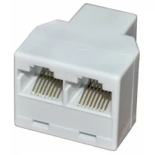 Переходник Rexant RJ-45(8P-8C)/гнездо-2гнезда/50 шт. (03-0103)