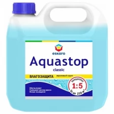 Грунтовка воднодисперсионная, акриловая, Eskaro, Aquastop Classic, концентрат 1:5, 3 л