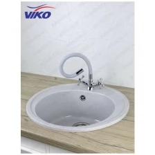 Смеситель для кухни Viko V-2768 Хром Серый