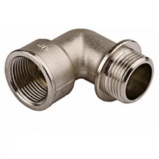 Уголок GENERAL FITTINGS с упором, никелированная латунь, г/ш, 3/4″