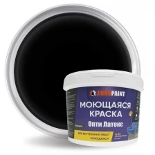 Краска EUROPAINT ОптиЛатекс моющаяся интерьерная для стен и потолков, без запаха, 1,4 кг, Тиффани