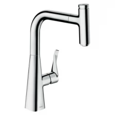 Смеситель для кухни, хром, Hansgrohe Metris Select 14857000